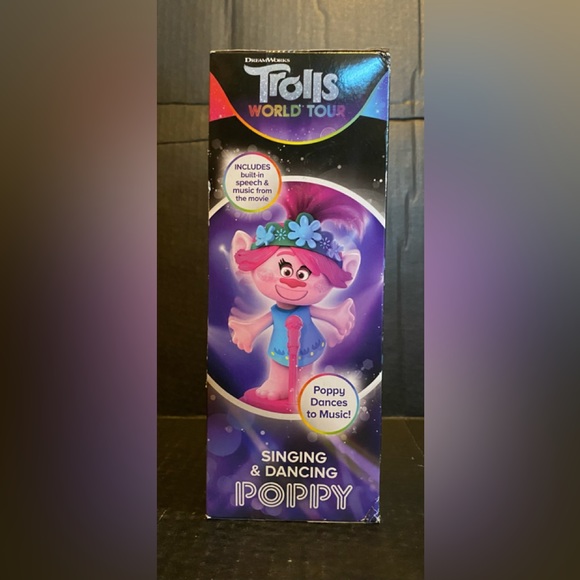 Trolls World Tour Singing & Dancing Poppy Brand NEW Sealed Box - Picture 3 of 10